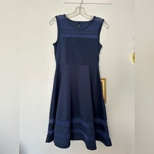 Lulus Final Stretch Navy Blue Dress